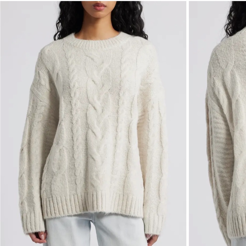 BP Nordstrom Cable Knit Sweater